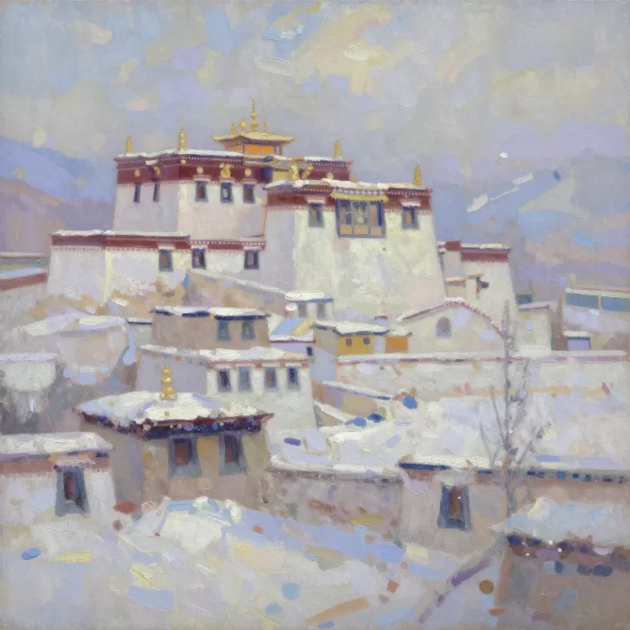 Monastery Snowfall