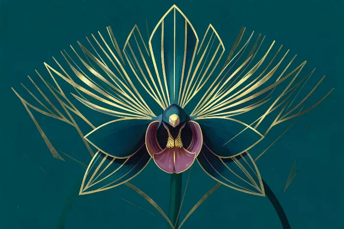 Teal Orchid