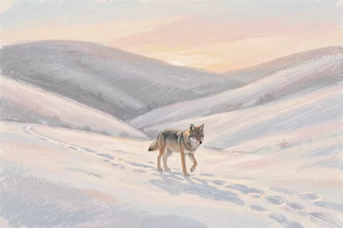 Winter Coyote