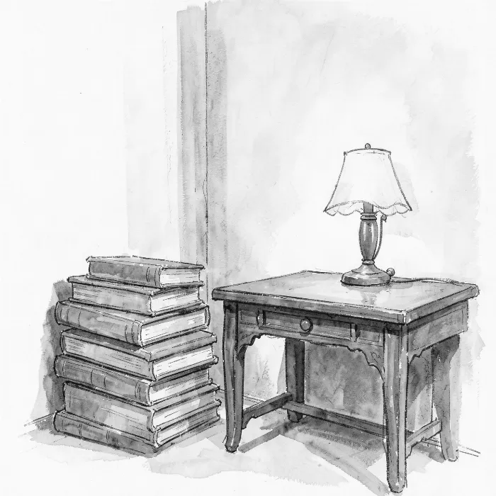 Stacked Books
