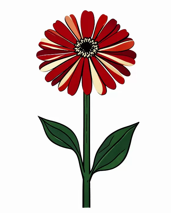 Carved Zinnia