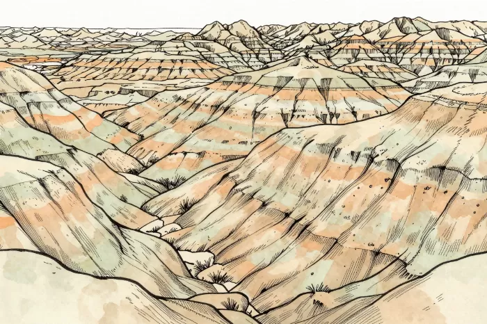 Badlands Linework