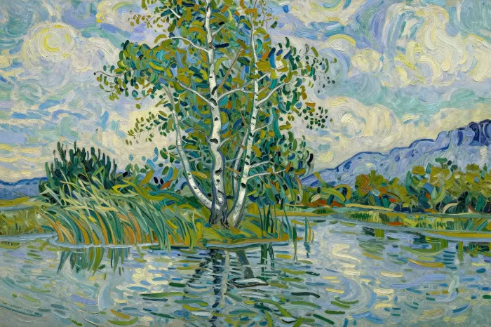 Birch Reflection