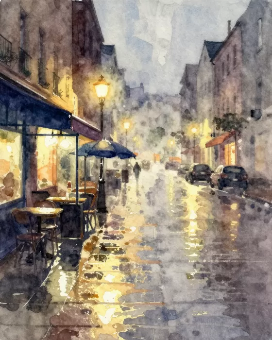 Rainy Cafe