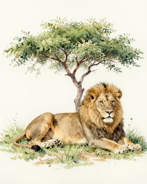 Resting Lion