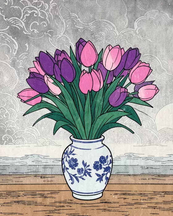 Violet Tulips