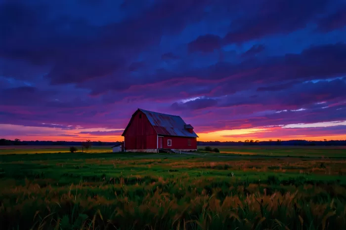 Twilight Barn