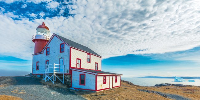 Ferryland Iceberg Pano - Newfoundland art print