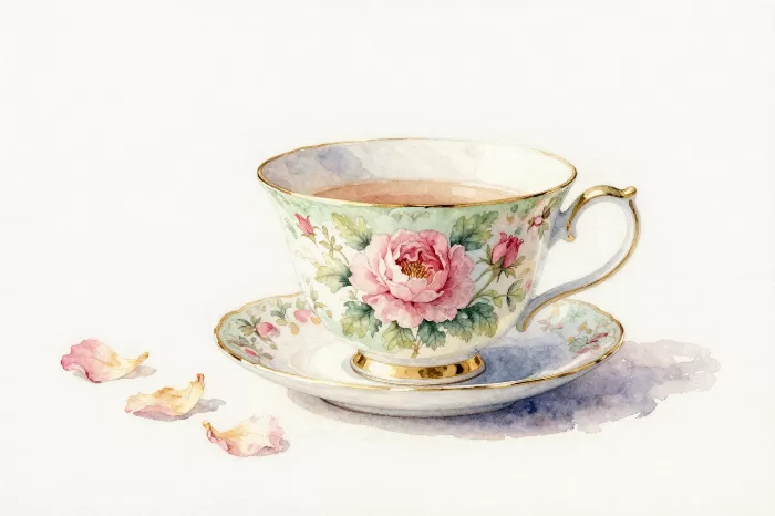 Rose Teacup