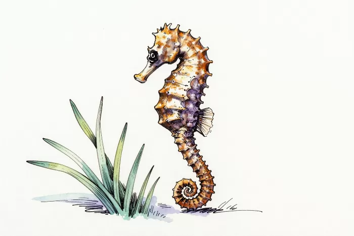 Amber Seahorse
