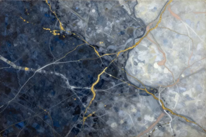 Navy Marble