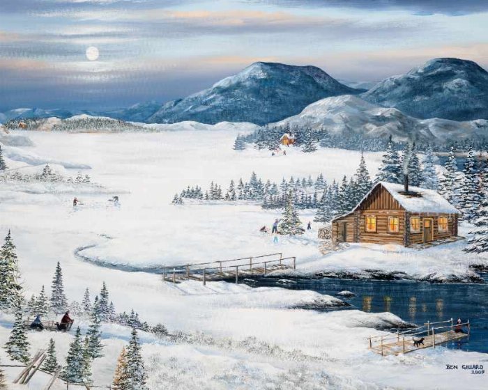 Winter Solitude - Newfoundland art print