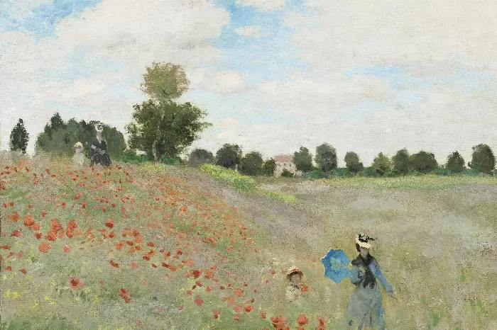 Claude Monets The Poppy Field near Argenteuil 1873