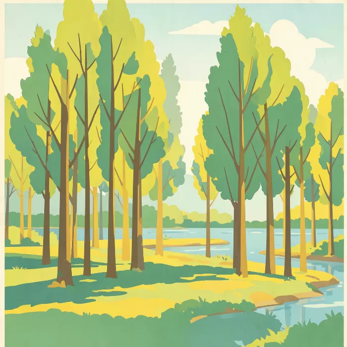 Riverbank Poplars
