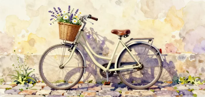 Cream Bicycle