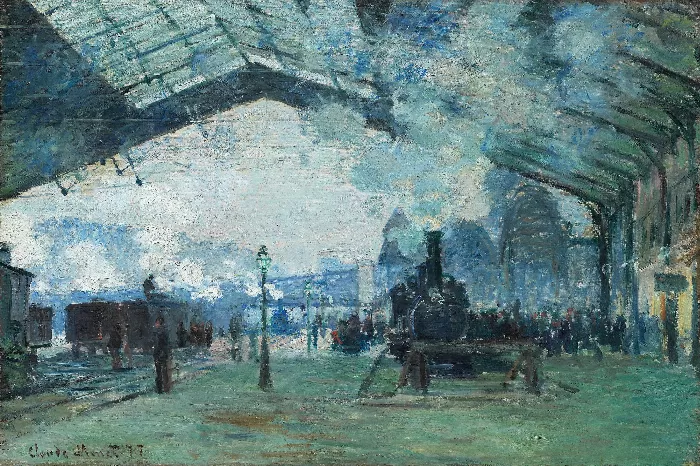 Claude Monet Arrival of the Normandy Train