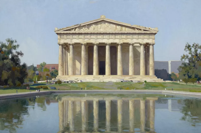 Parthenon Reflection