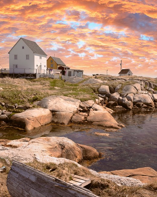 Suns Setting 2 - Newfoundland art print