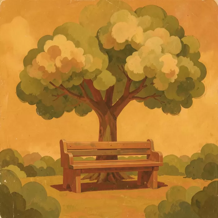 Sunlit Bench