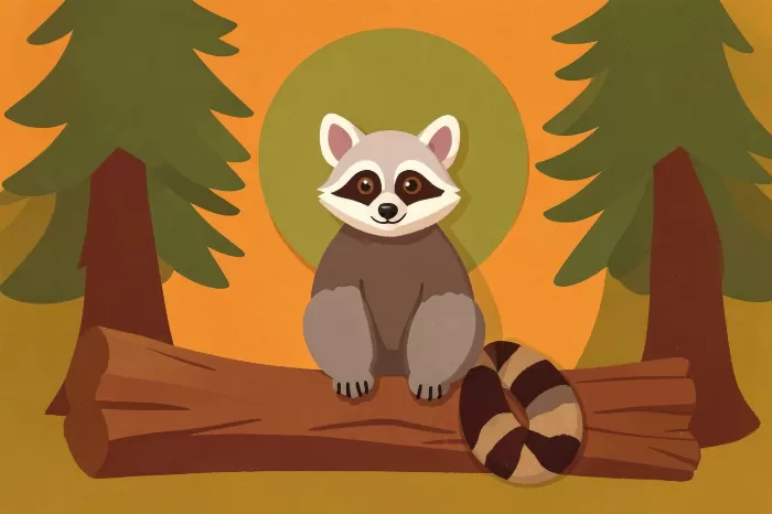 Sunlit Raccoon