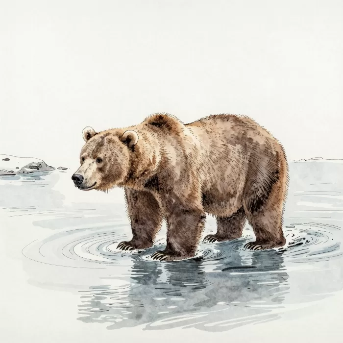 Wading Bear