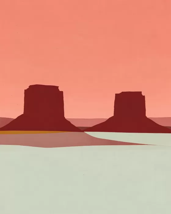 Butte Silhouettes