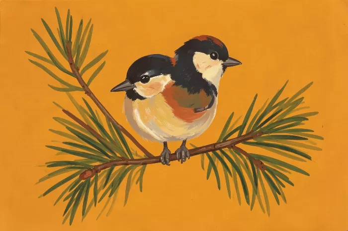 Retro Chickadee