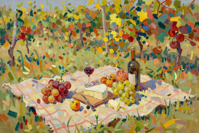Sunlit Vineyard