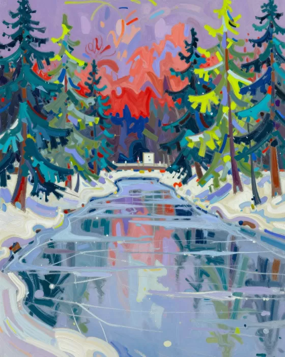 Icy Evergreens