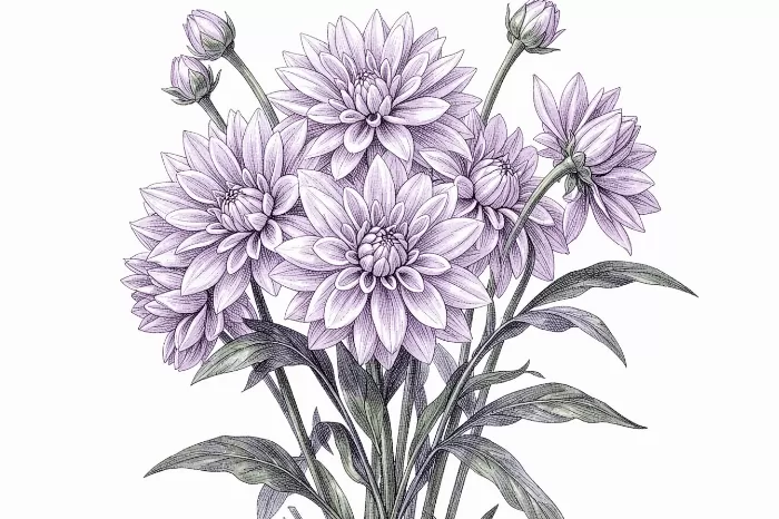 Lavender Dahlias