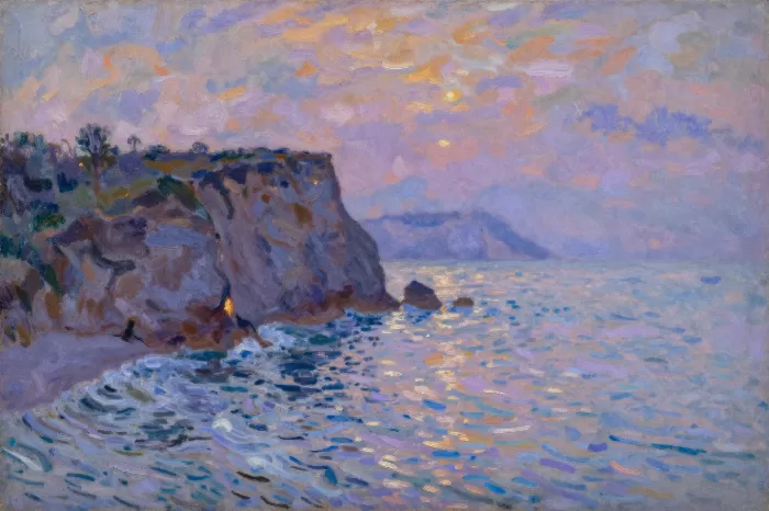 Cliff At Dusk