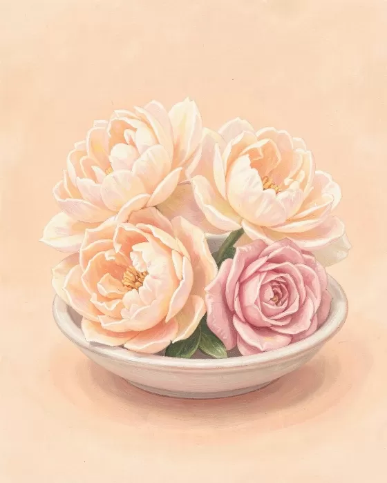 Apricot Peonies