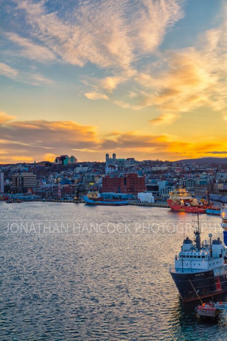 A Calm City - Newfoundland art print