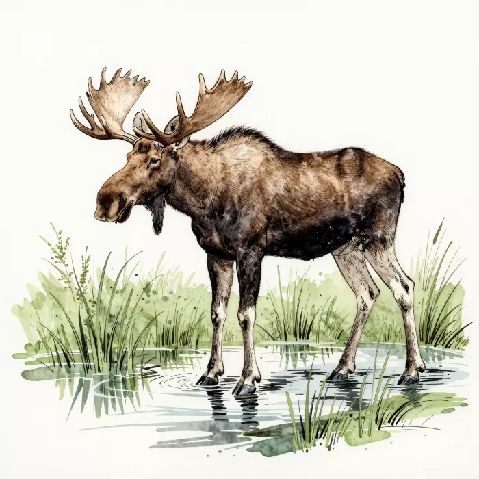 Pond Moose