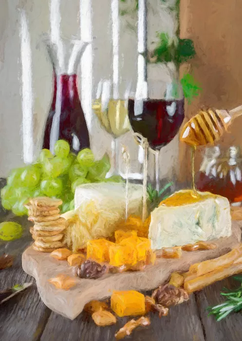red wine cheese