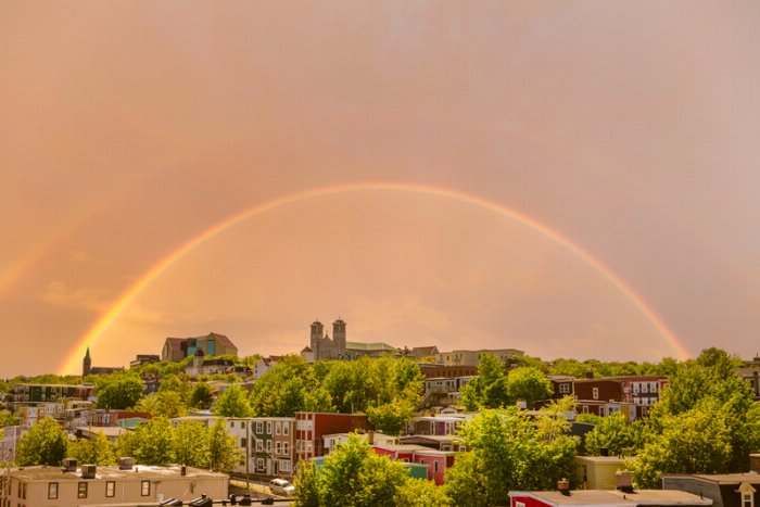 Rainbow City - Newfoundland art print