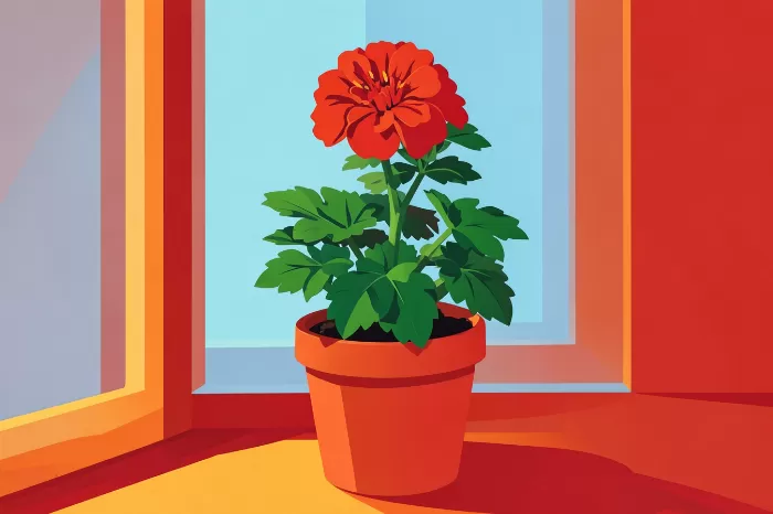 Sunlit Geranium