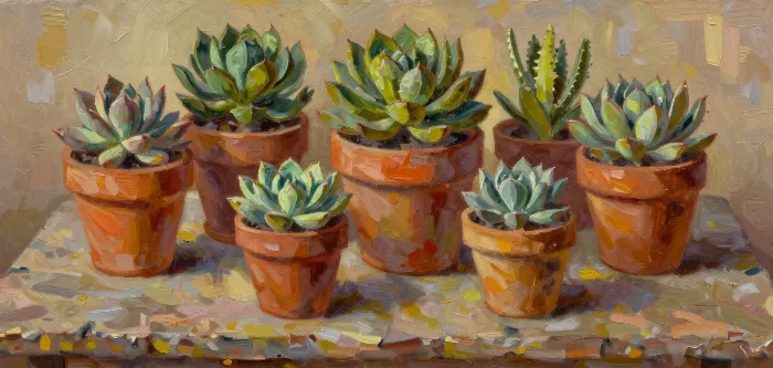 Clay Succulents