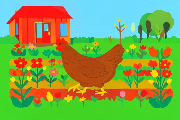 Hen In Garden II