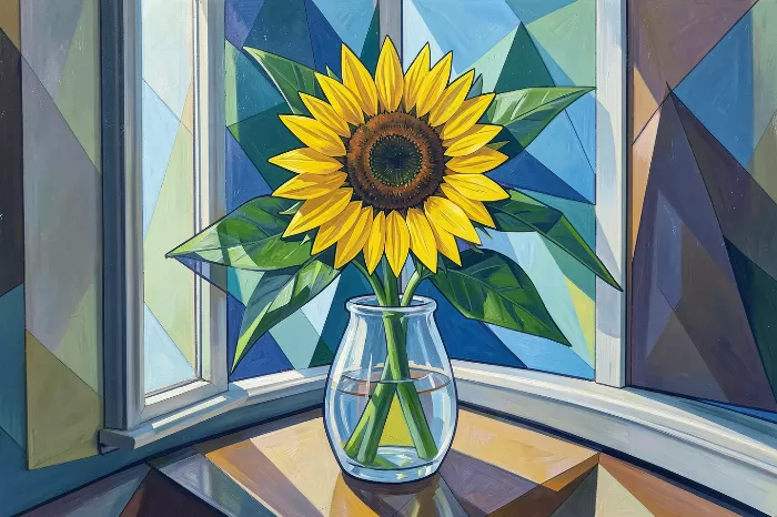 Sunflower Facets