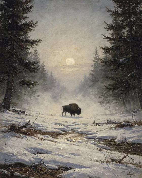 Morning Bison