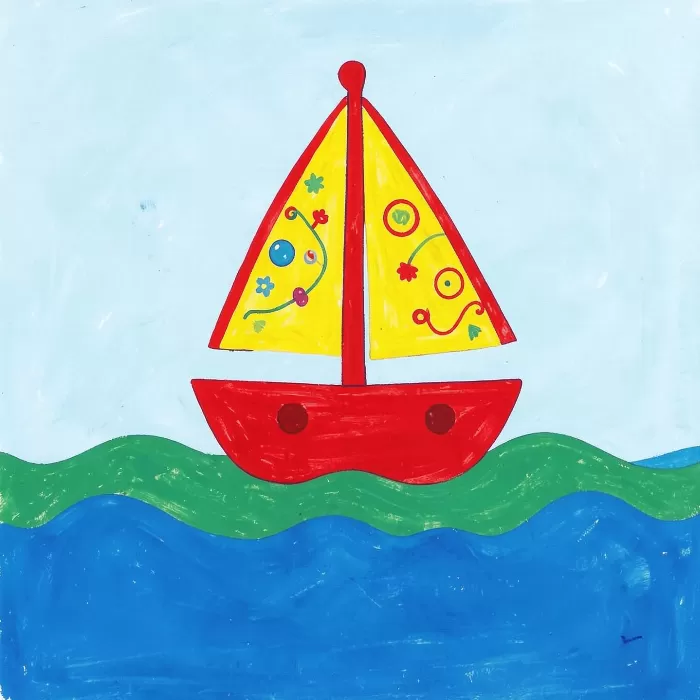 Cheerful Sailboat