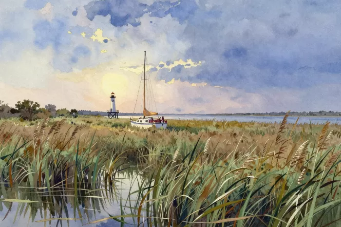 Marsh Sailboat