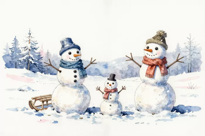 Snowman Family