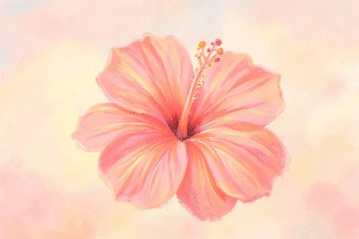 Pastel Hibiscus