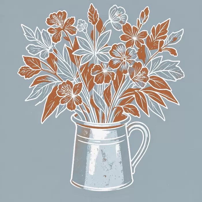 Pewter Bouquet