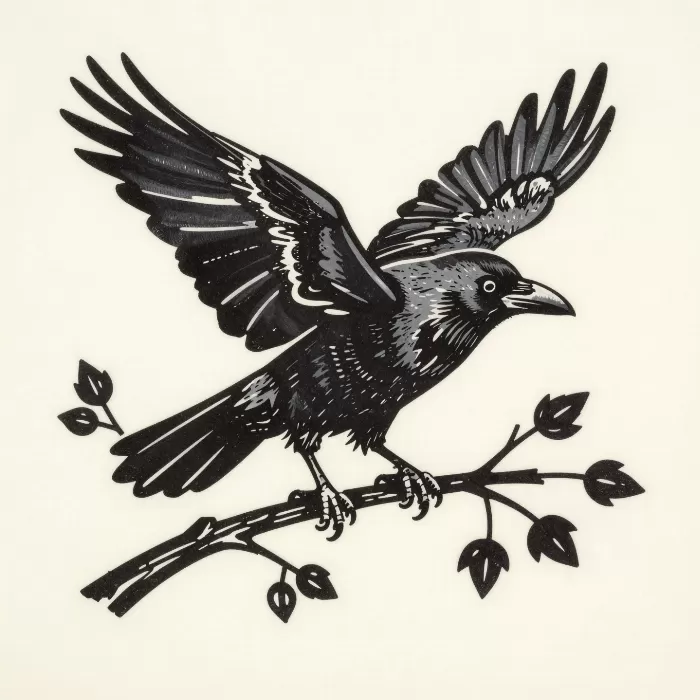 Crow In Flight