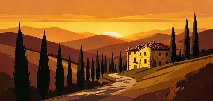 Sunset Farmhouse