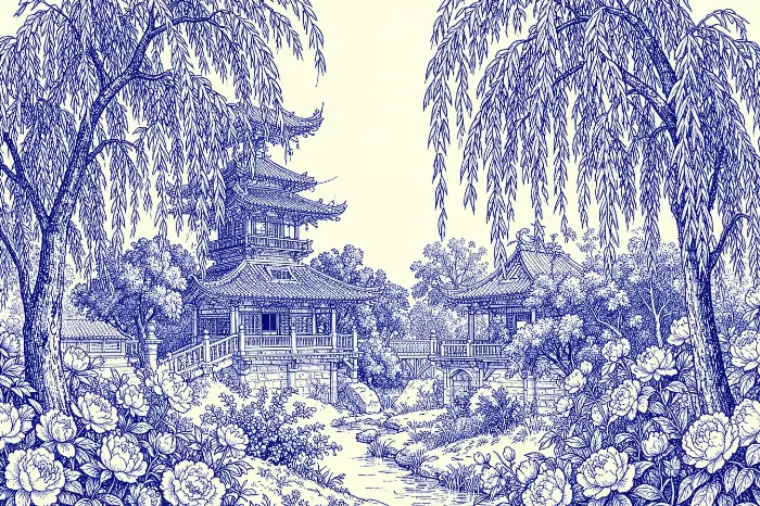 Indigo Pagodas