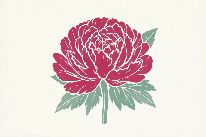 Carved Peony